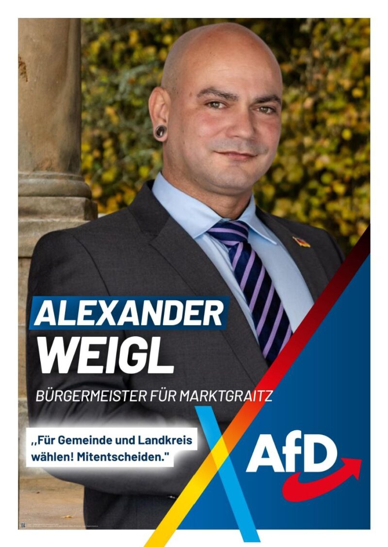 Kandidat für Marktgraitz AfD Bürgermeisterkandidat